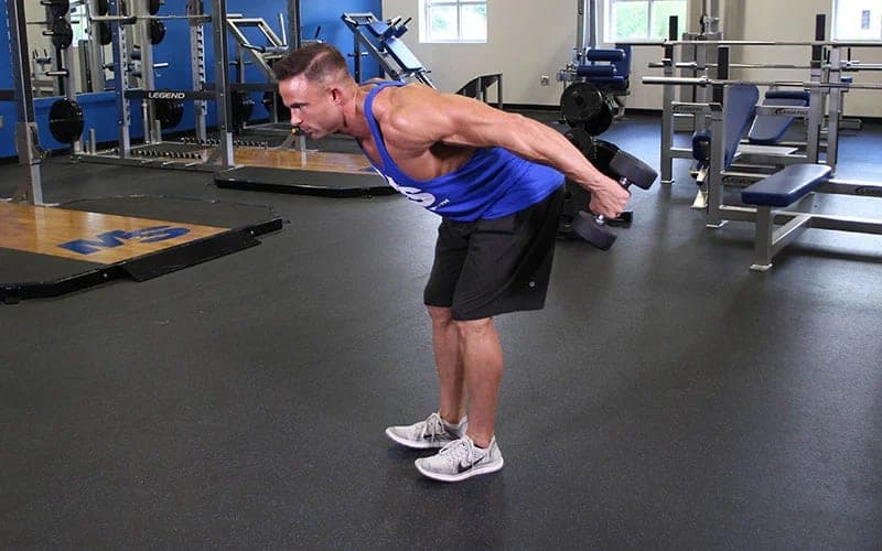 Bent Over Dumbbell Tricep Kickback Egzersizi