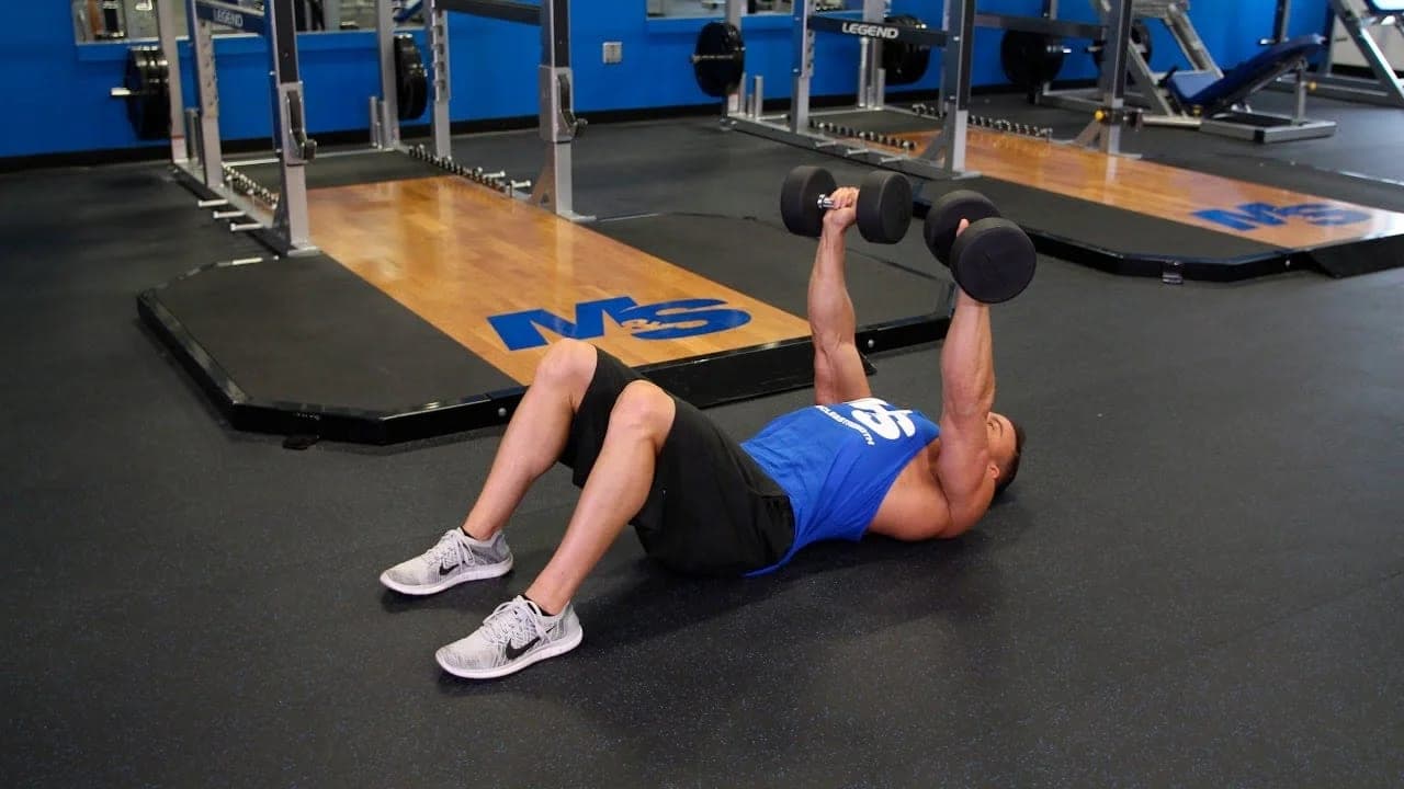 Dumbbell Floor Press Egzersizi