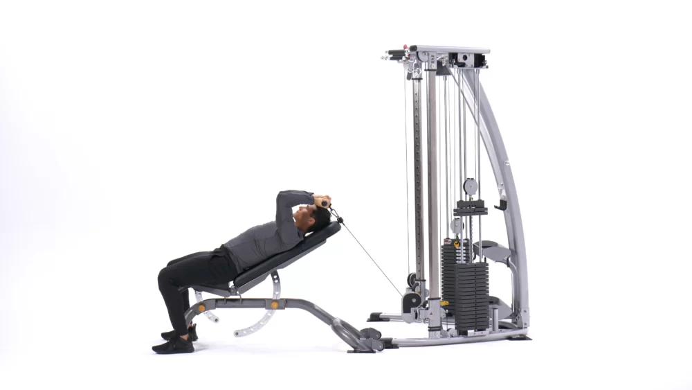 Incline Cable Tricep Extension (Rope Extension) 1 Incline Cable Tricep Extension (Rope Extension)