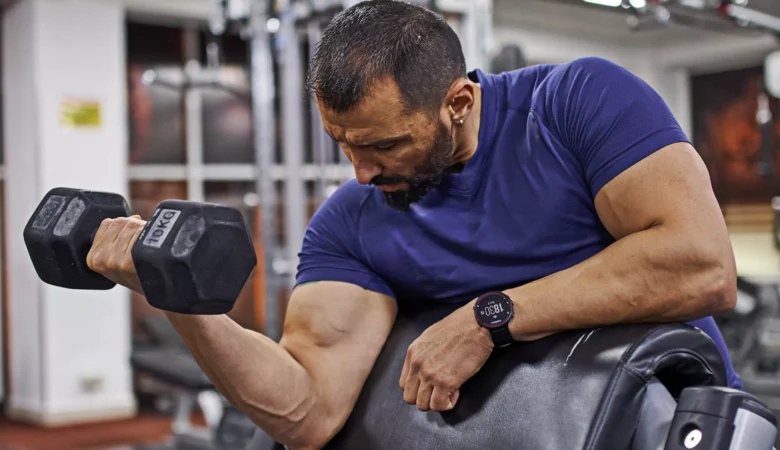 Dumbbell Hammer Preacher Curl