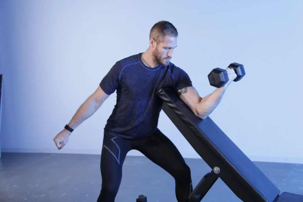 Dumbbell Preacher Curl