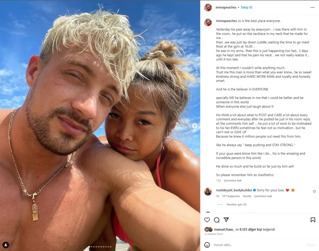 Joesthetics (Jo Lindner) Ölüm Nedeni Belli Oldu 2 jo lindner